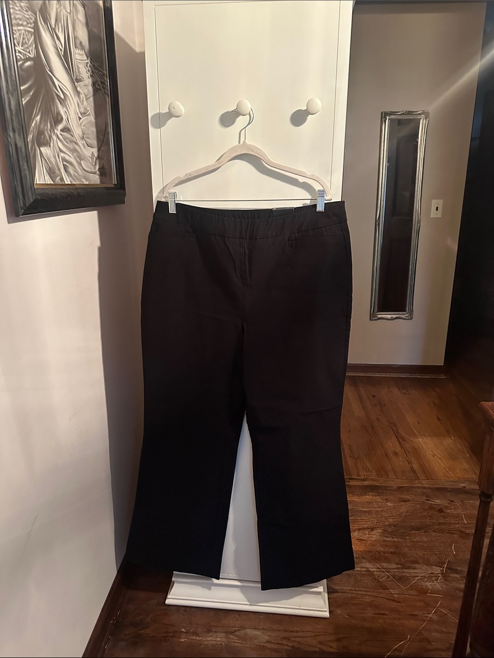 Versona Black Boot-Cut Stretch Pants